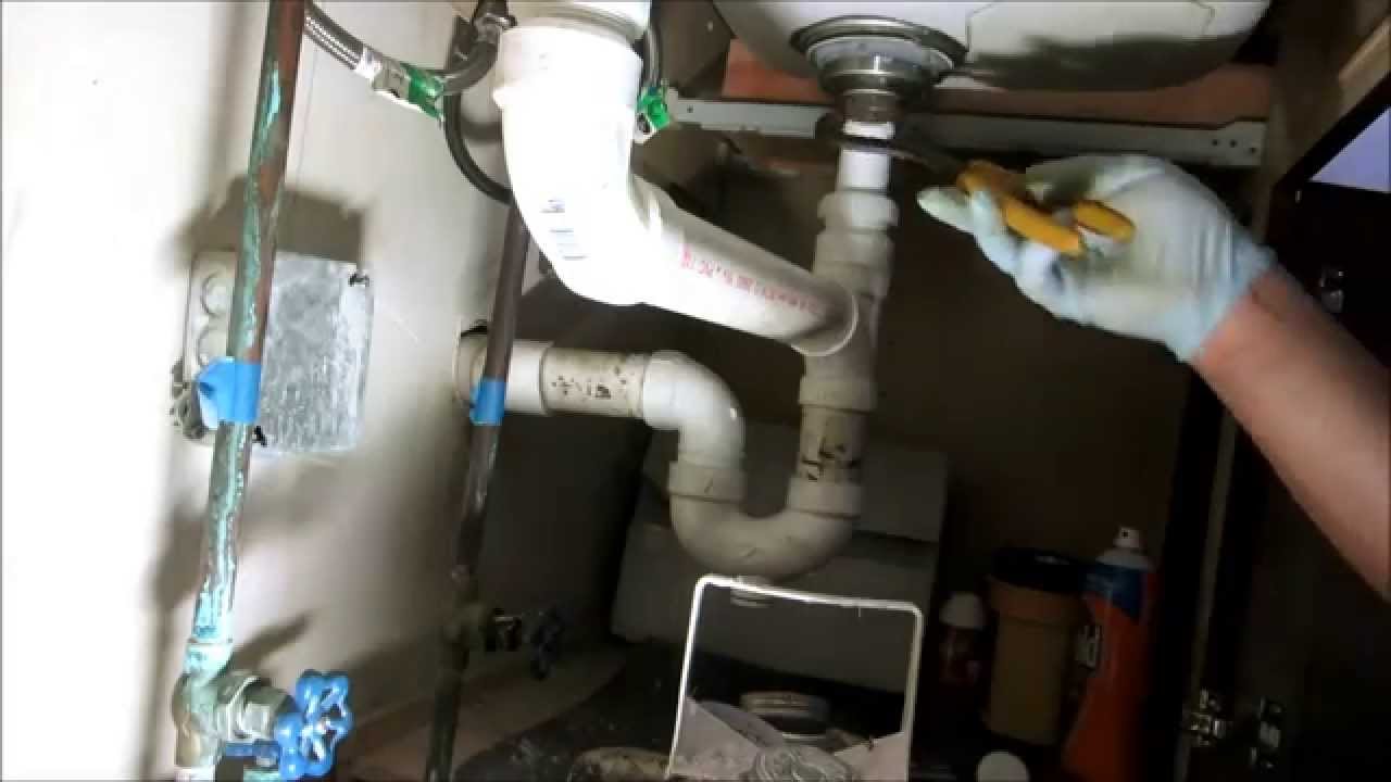 kitchen sink drain pipe replaced:plumbing tips