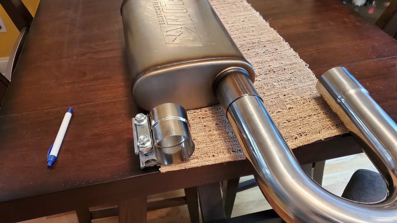 The best exhaust pipe muffler clamps I have found - lap joint step style clamp