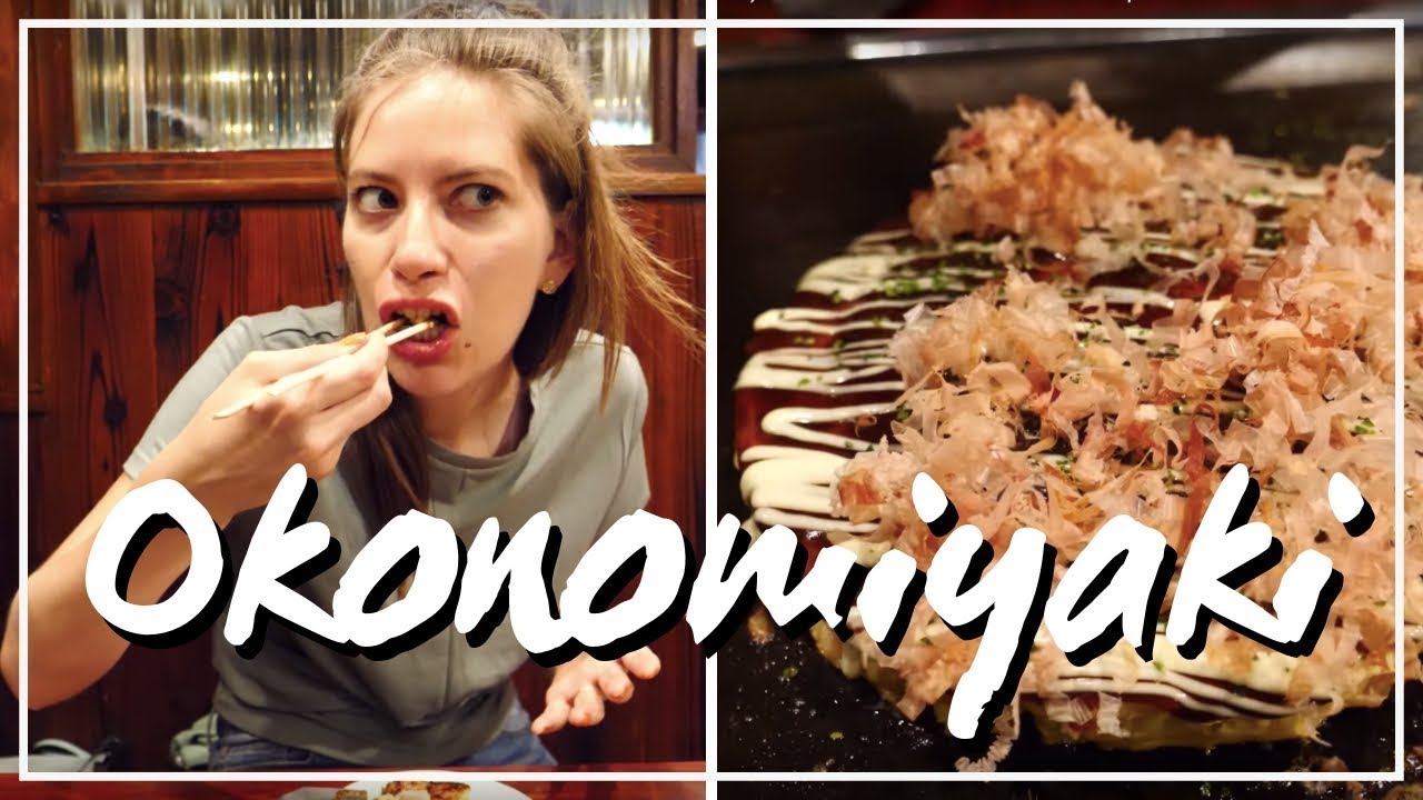 Okonomiyaki (お 好 み 焼 き) - Традиционная еда в Осаке в Японии