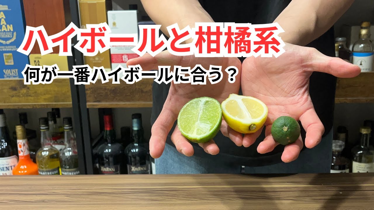 ハイボールに一番合う柑橘系は？！（レモン、ライム、すだち、レモンシロップ）
