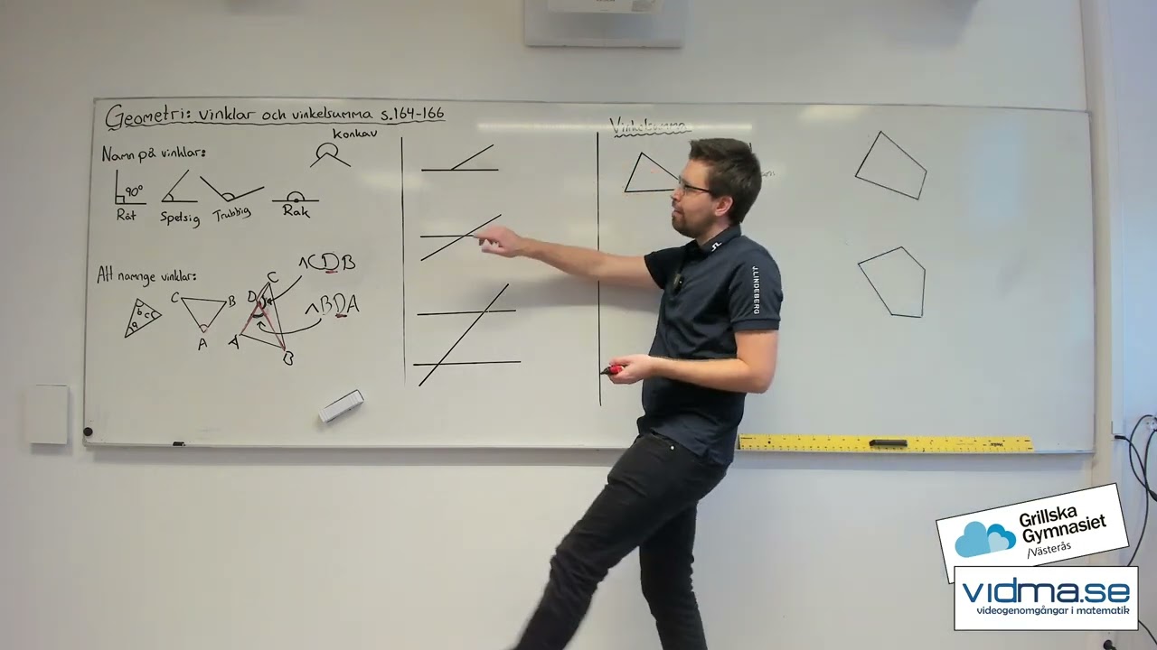 Matematik 2 (2b och 2c): VINKLAR OCH VINKELSUMMA