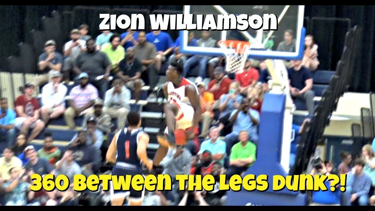 Zion Williamson 360 BETWEEN THE LEGS DUNK?!! He Tried To Break The Internet