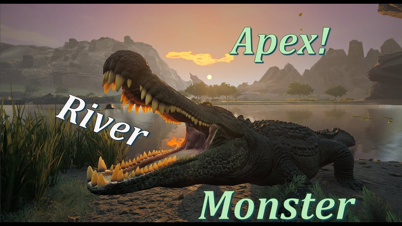 The River Monster / Deinosuchus gameplay - Path of Titans
