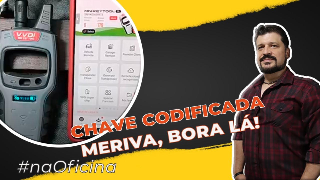NA OFICINA: Chave Codificada da Meriva, utilizando a Mini VVDI e IGold. Alarme do GM Meriva.
