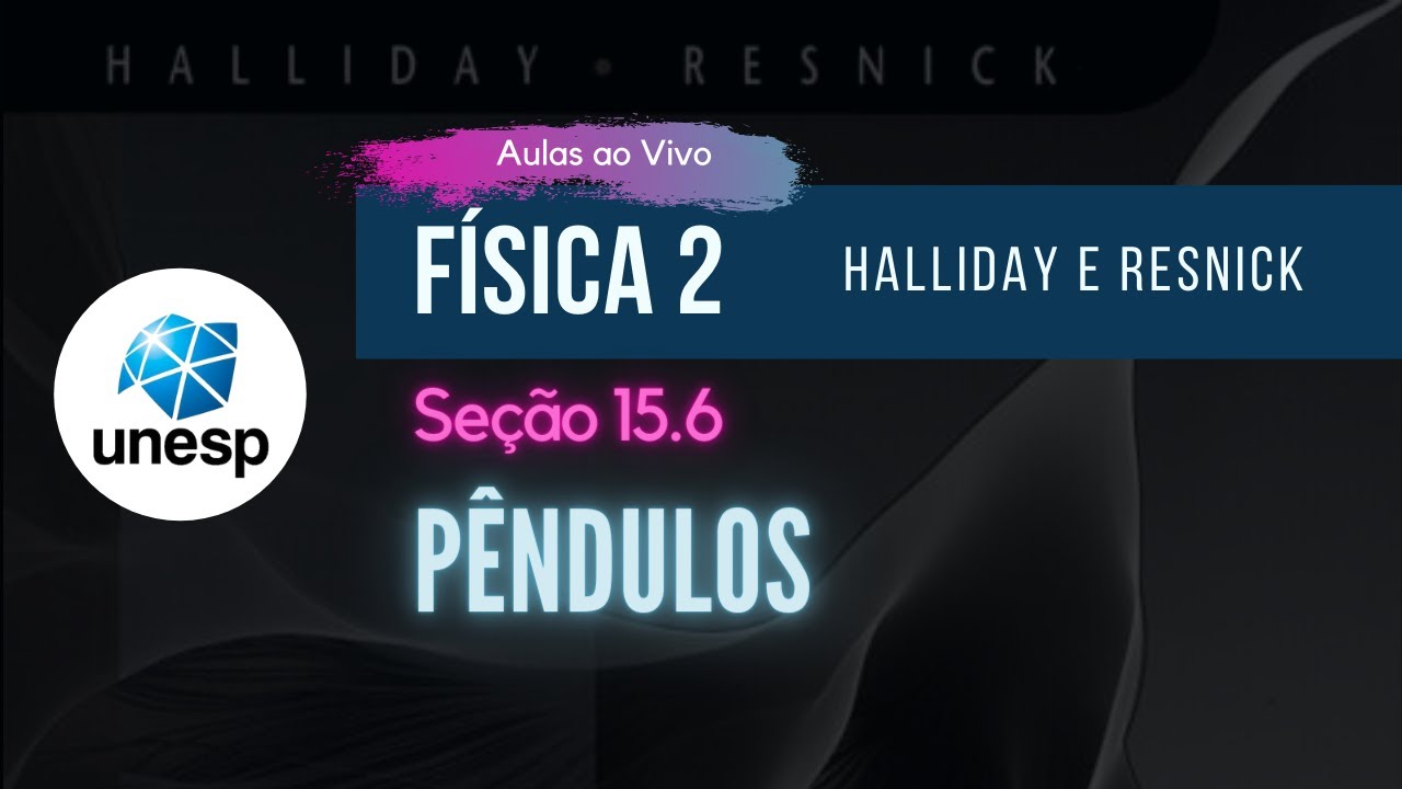 15.6 - Pêndulos | Halliday | Aula Ao Vivo - UNESP