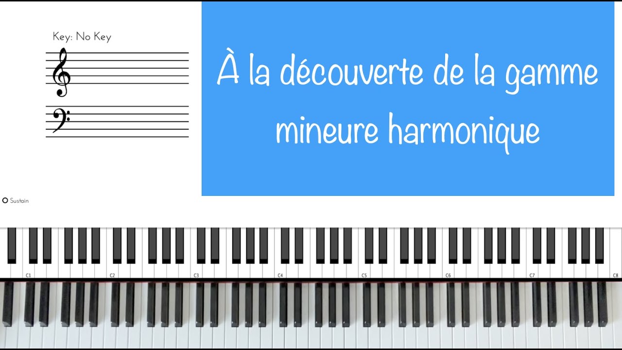 La gamme mineure harmonique
