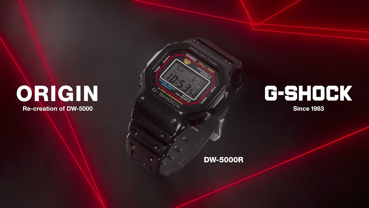 Re-creating the original design of the first G-SHOCK, a milestone in wristwatch history | CASIO