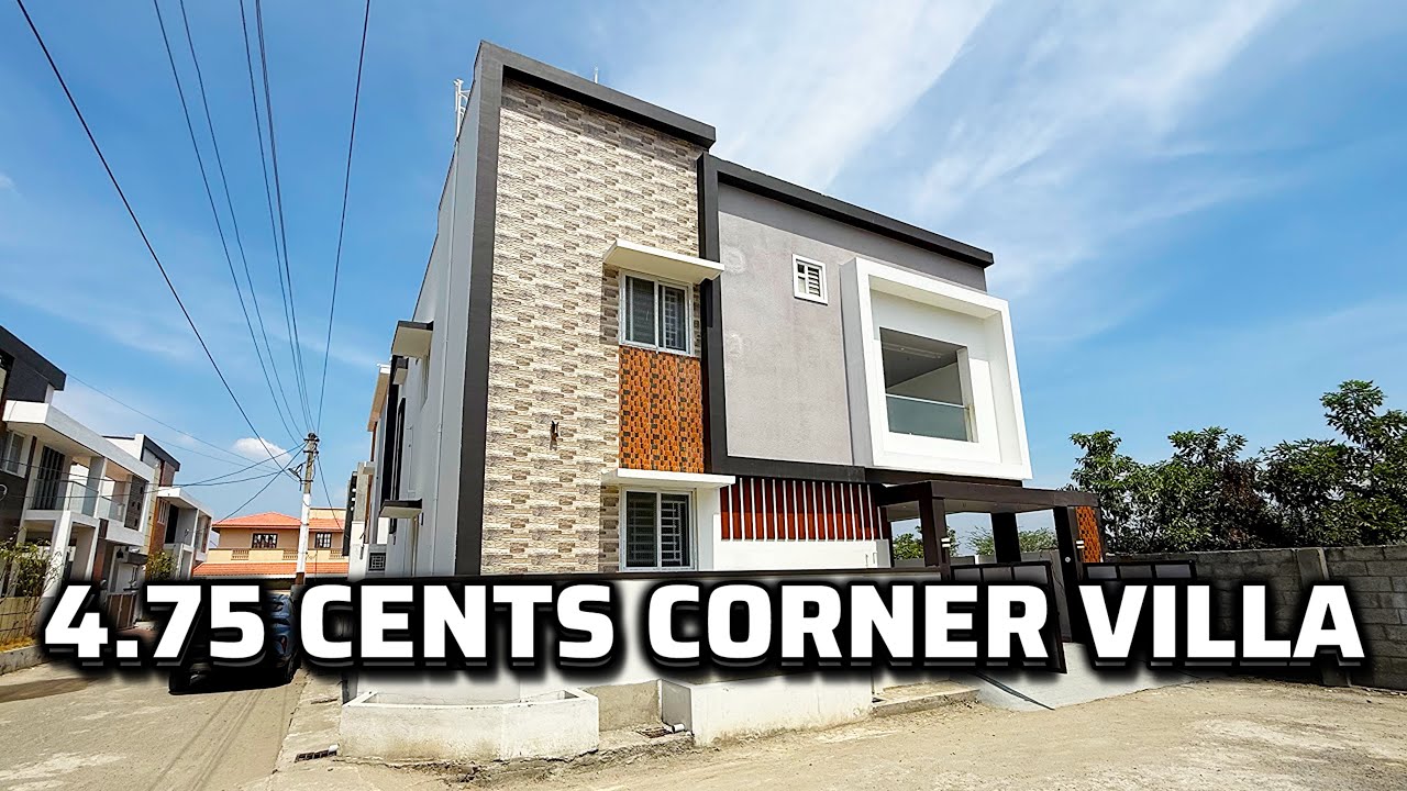 4.70 Cents 3BHK Corner Villa Sale Coimbatore ☎️9952850155 | House for sale Thudiyalur Near