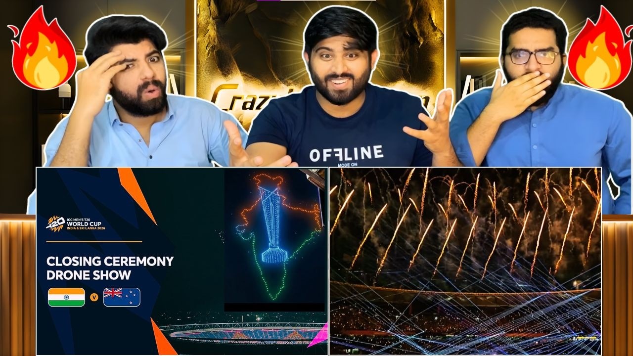 Reaction On T20 World Cup 2026  Drone Laser Show | शानदार | Pakistani Reaction 🔥