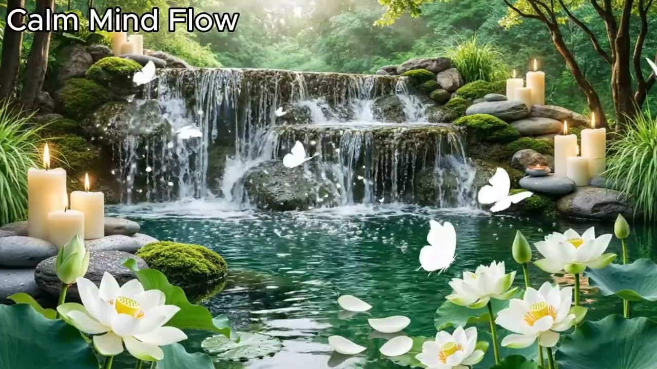 Tranquil Water Stream 🌊 Calm Water Sounds for Deep Sleep & Relaxation | Calm Mind Flow
