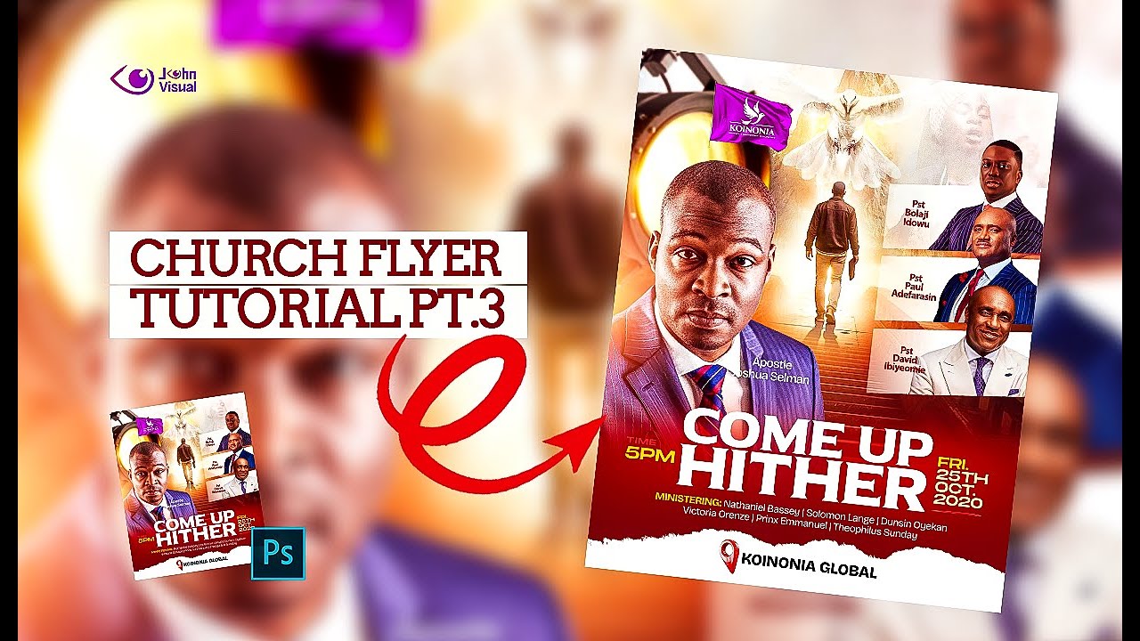 CHURCH FLYER DESIGN | PHOTOSHOP | JOHN_VISUAL