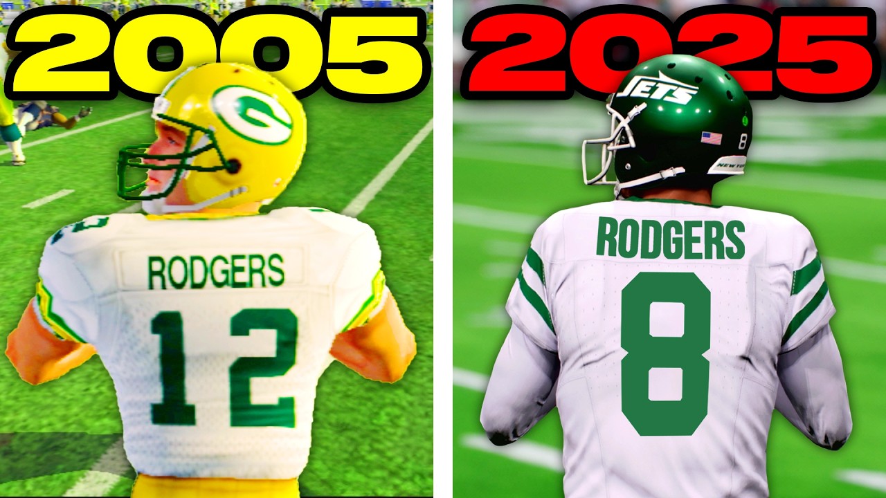 Scoring a Touchdown with Aaron Rodgers in EVERY Madden! (2005-2025)