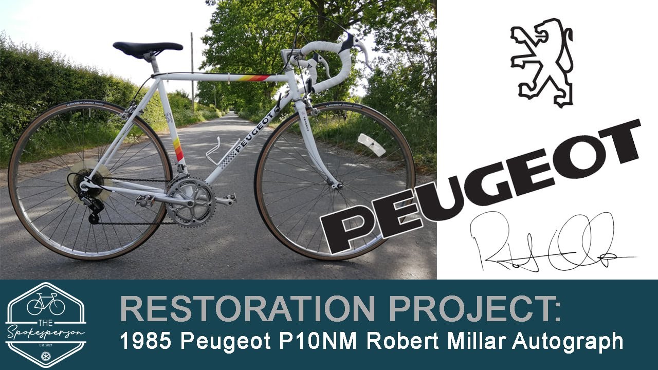 Bike Restoration Project | 1985 Peugeot P10NM Robert Millar Autograph | ASMR No words