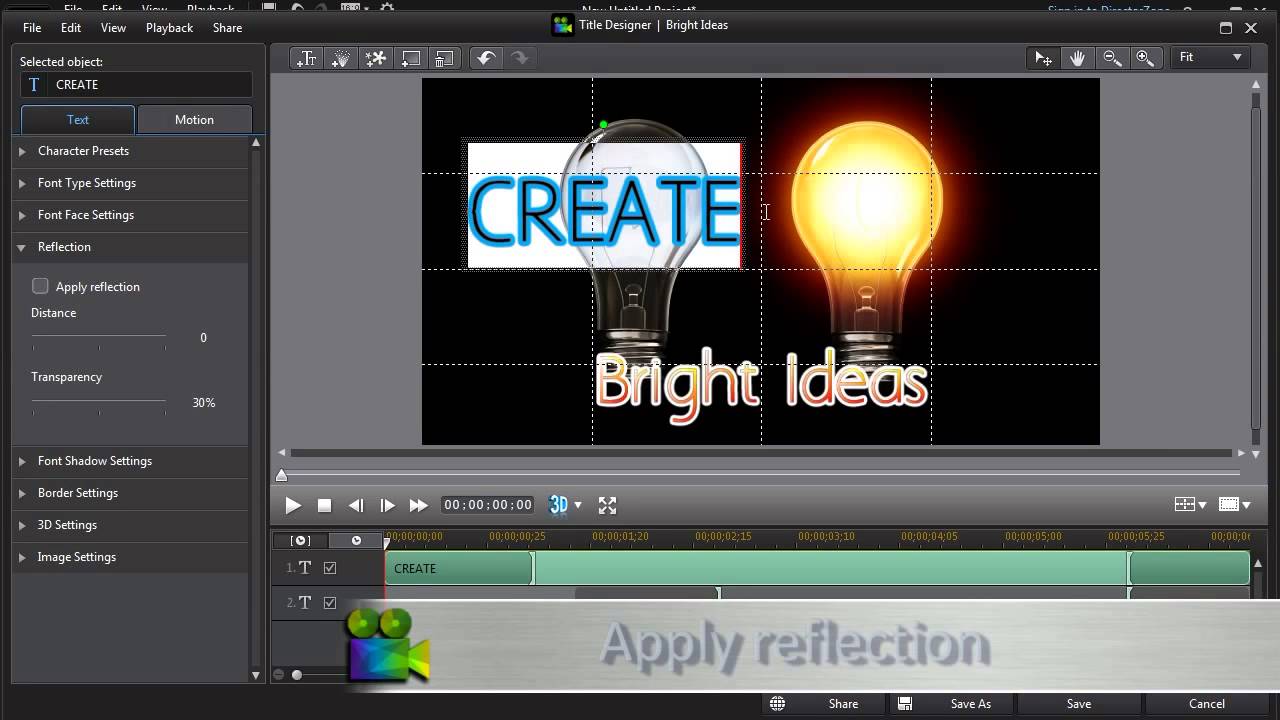 Title Designer - PowerDirector 12 Tutorial | CyberLink