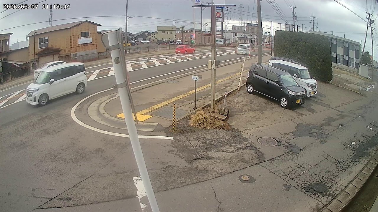 秋田県能代市下野道路沿いライブカメラ Akita Noshiro Live camera.world.cam