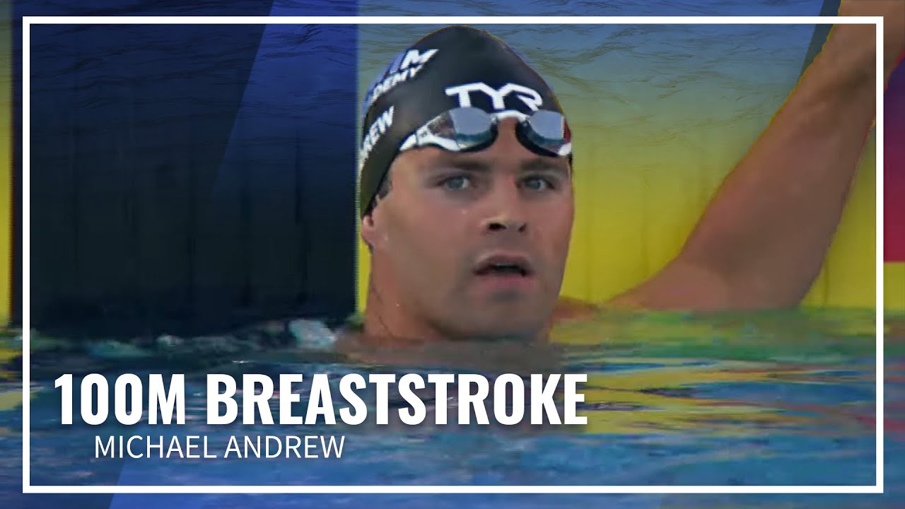 Michael Andrew Out Reaches in Men's 100M Breaststroke I TYR Pro Series San Antonio