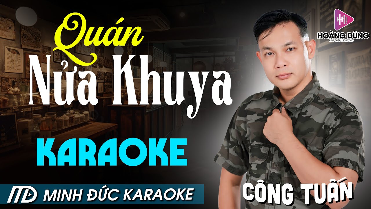 Quán Nửa Khuya Karaoke Tone Nam Nhạc Sống Rumba Beat Hay Dễ Hát CÔNG TUẤN BOLERO MỚI NHẤT