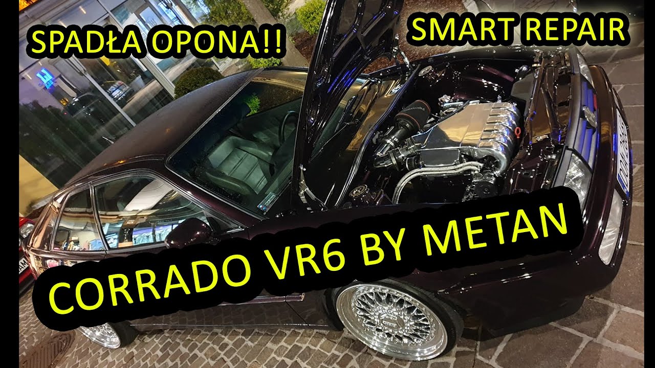 Opona spadła przy 200 km/h ! Smart Repair w najpiękniejszym VW Corrado VR6 (by Metan) w Polsce !