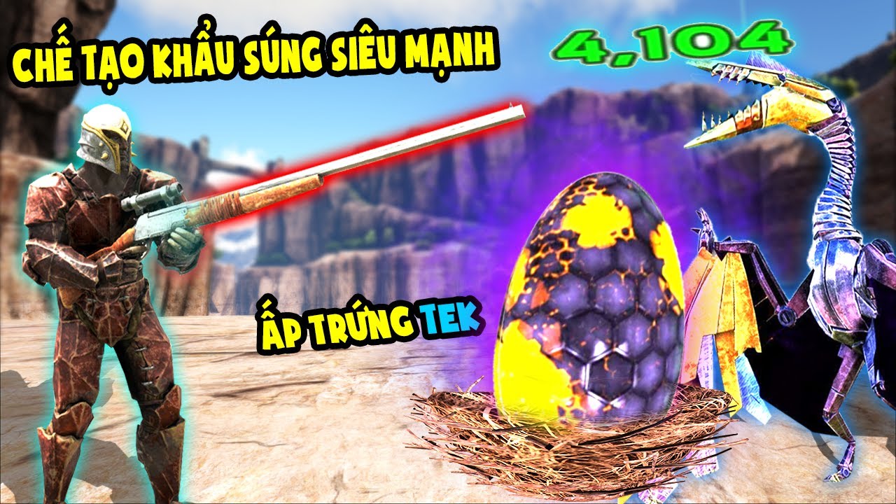 CHẾ TẠO THÀNH CÔNG KHẨU SÚNG Longneck SIÊU MẠNH - ẤP TRỨNG Quetzal Tek- ARK:Ragnarok # 26 TÝ TIỀN TỈ