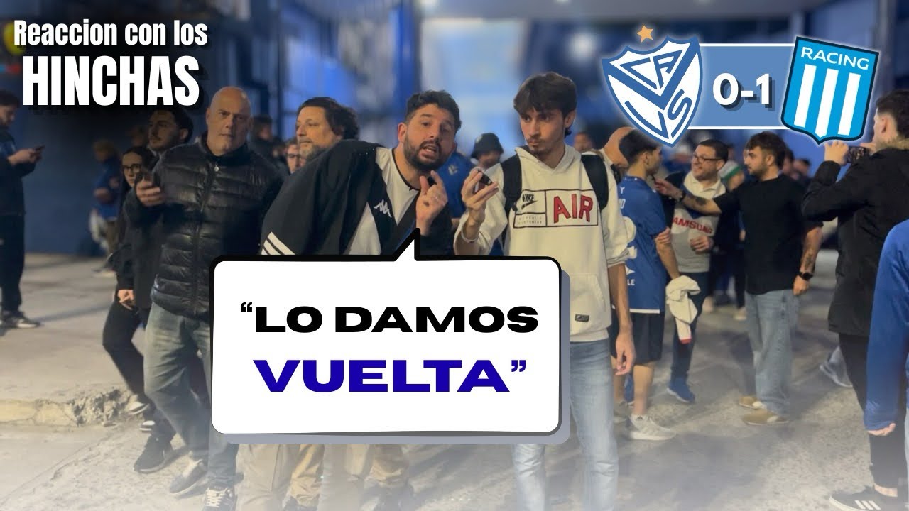 REACCIÓN CON LOS HINCHAS | Vélez 0-1 Racing | Copa Libertadores | Alan Mercado