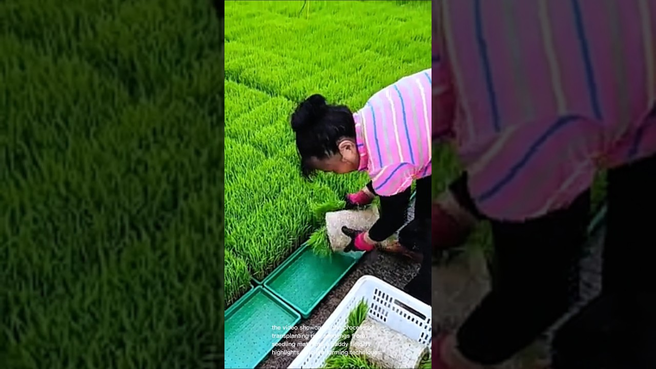 Rice transplanting: from seedling mat to paddy field
