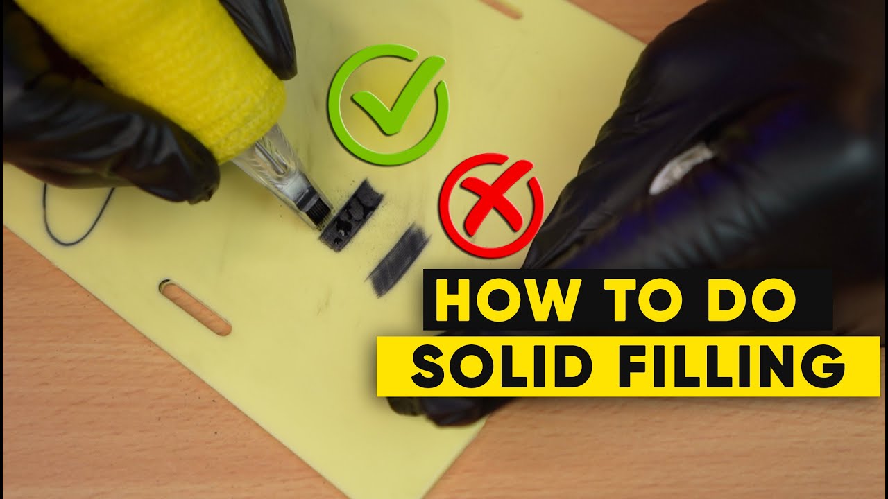 HOW TO DO SOLID FILLING IN TATTOO | COLOR PACKING TECHNIQUES