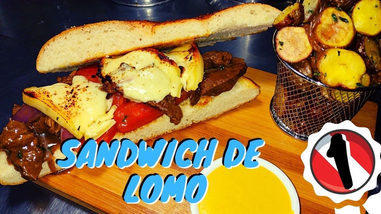 Sandwich de Lomo Saltado #lomosaltado #sandwich #comidaperuana