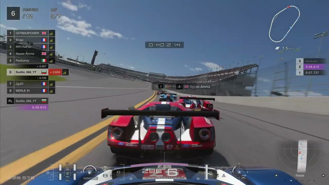 Gran Turismo 7 | Daily Race A | Daytona Tri-Oval | Ford GT Race Car  '' 18 | Onboard + Broadcast 4K