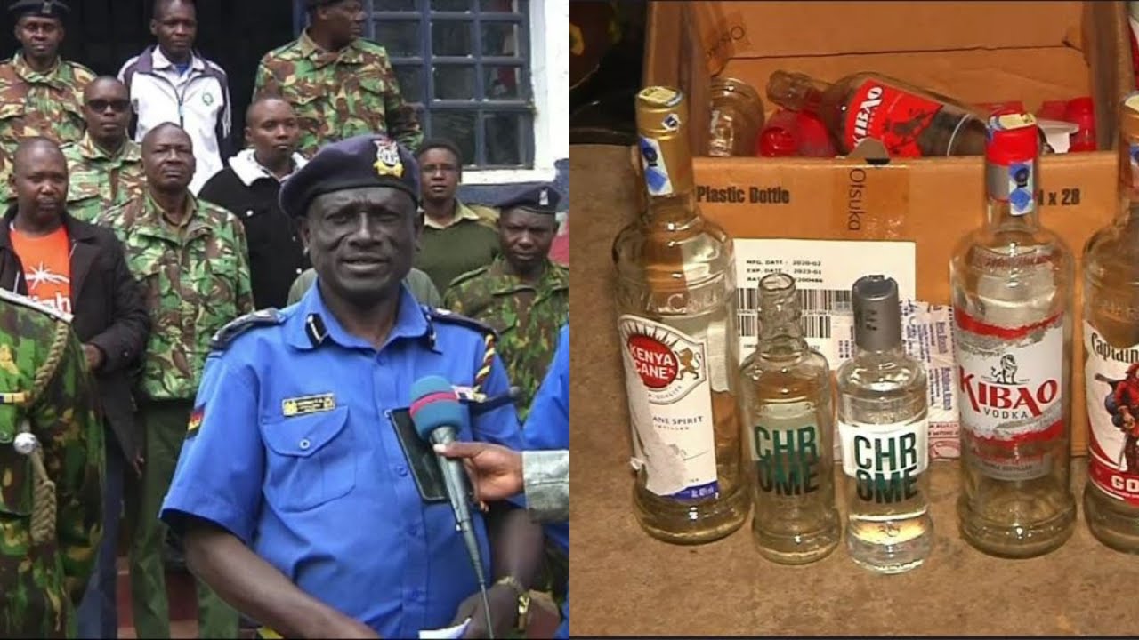 A family on the run in Molo after Police raided their Home for briewing illicit brews!!