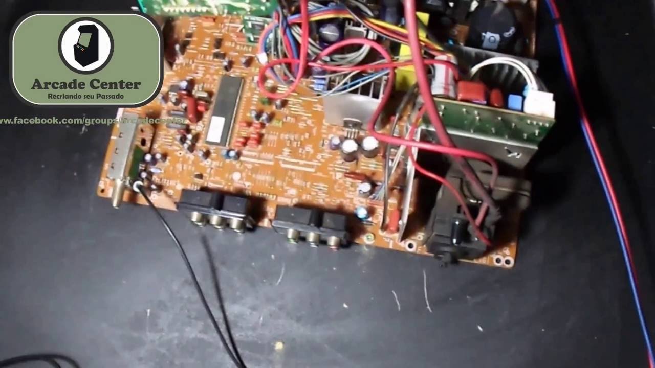 Como ligar placa arcade jamma na tv de tubo Normal