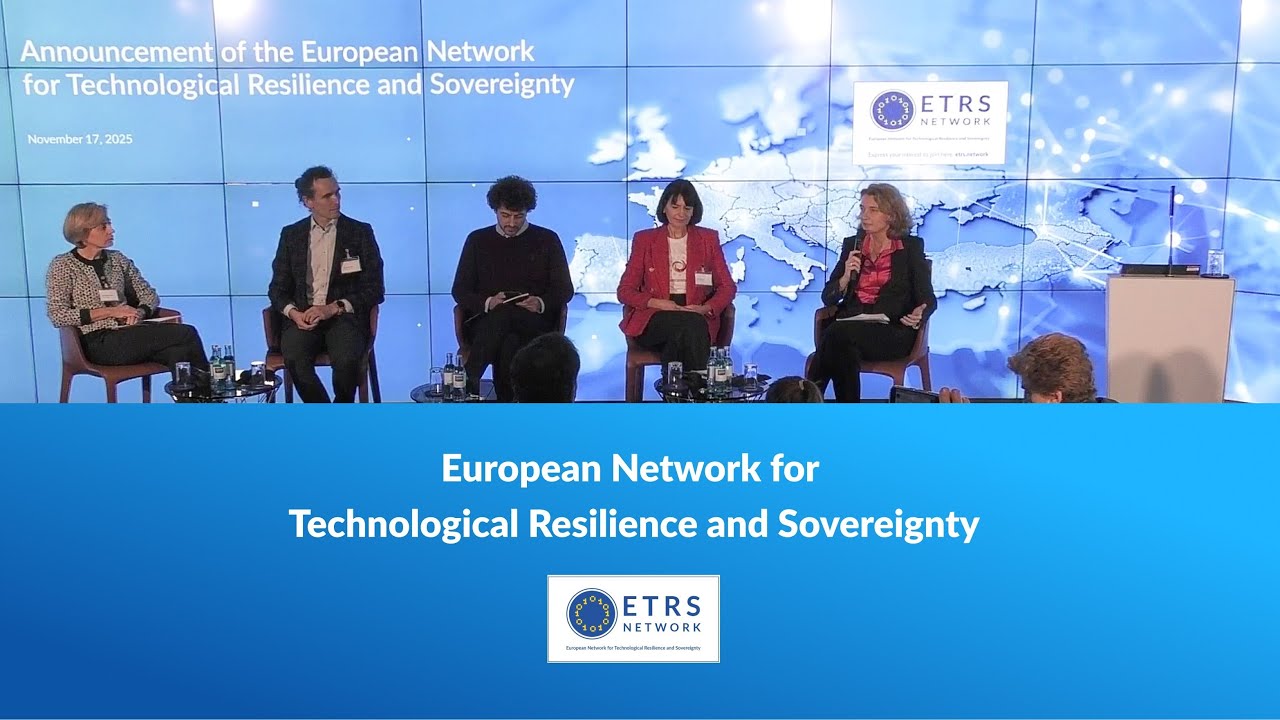 Announcement of the European Network for Technological Resilience and Sovereignty (ETRS)