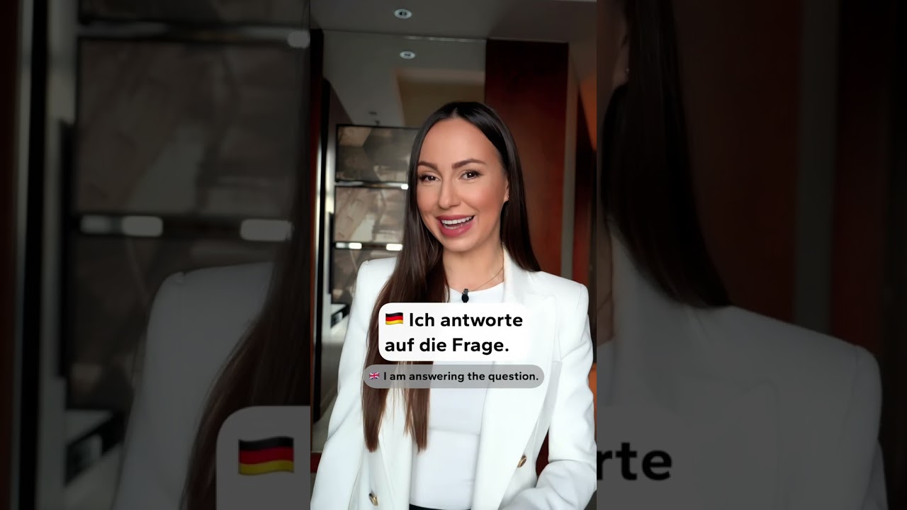 ANTWORTEN oder BEANTWORTEN🇩🇪 (Wortschatz | Alltagsdeutsch | learn German) #Shorts