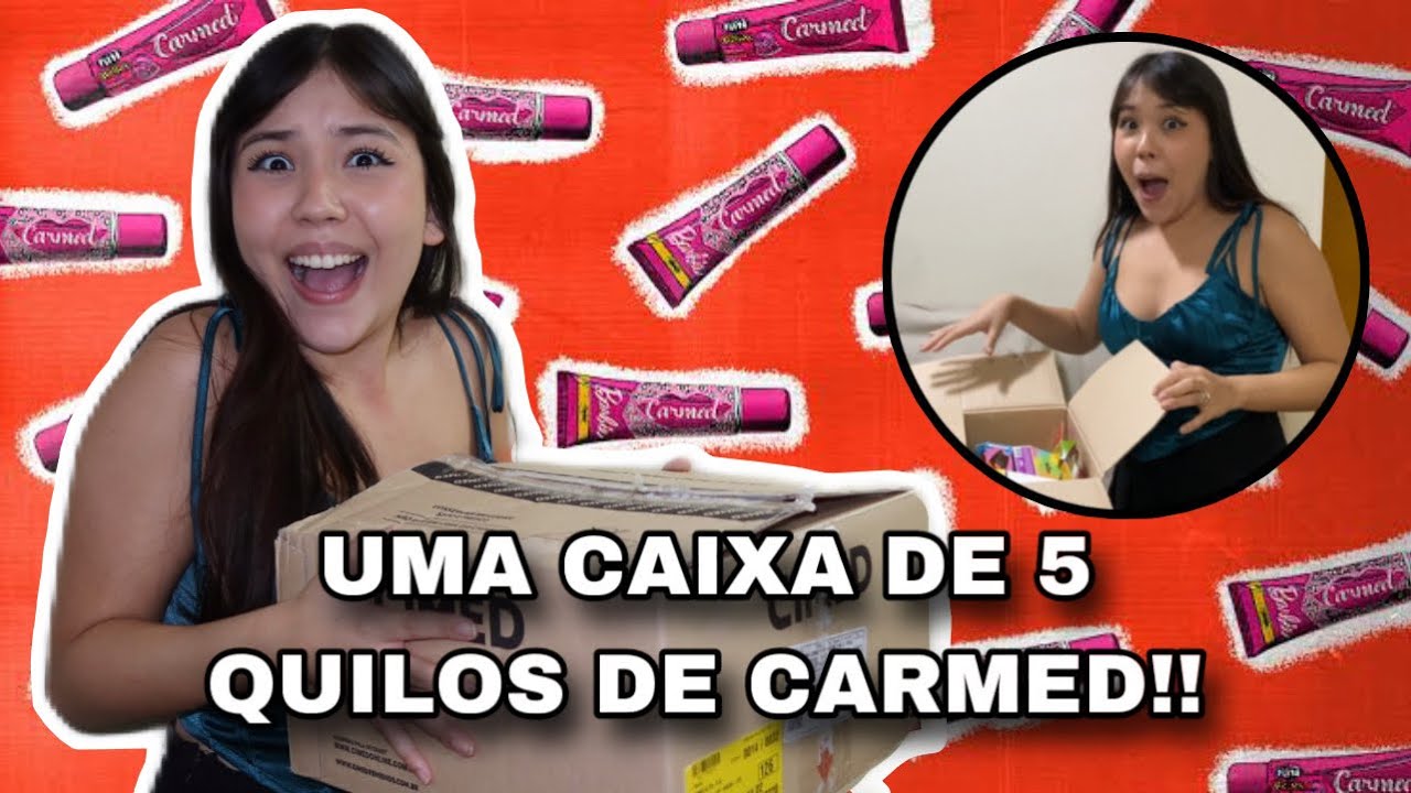 GANHEI UMA CAIXA DE 5 QUILOS CHEIO DE CARMED!!! *mostrei tudo*
