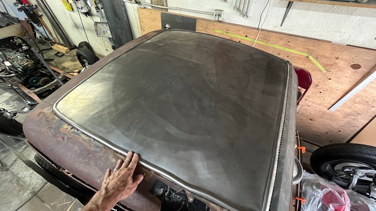 1930 model a steel roof insert. First time build for me full fabrication video #car #fabrication