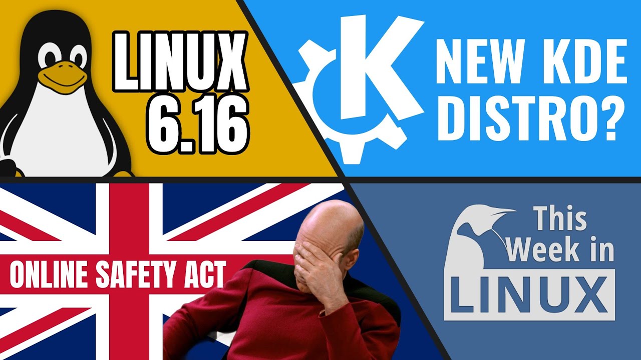 Linux 6.16, KDE's new distro, 10 Years of Feren OS, UK's Online Safety Act & more Linux news