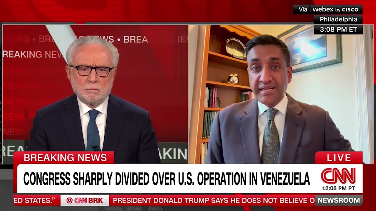 Ро Ханна в программе CNN Special Coverage с Вольфом Блитцером обсуждает нападки Трампа на Венесуэлу.
