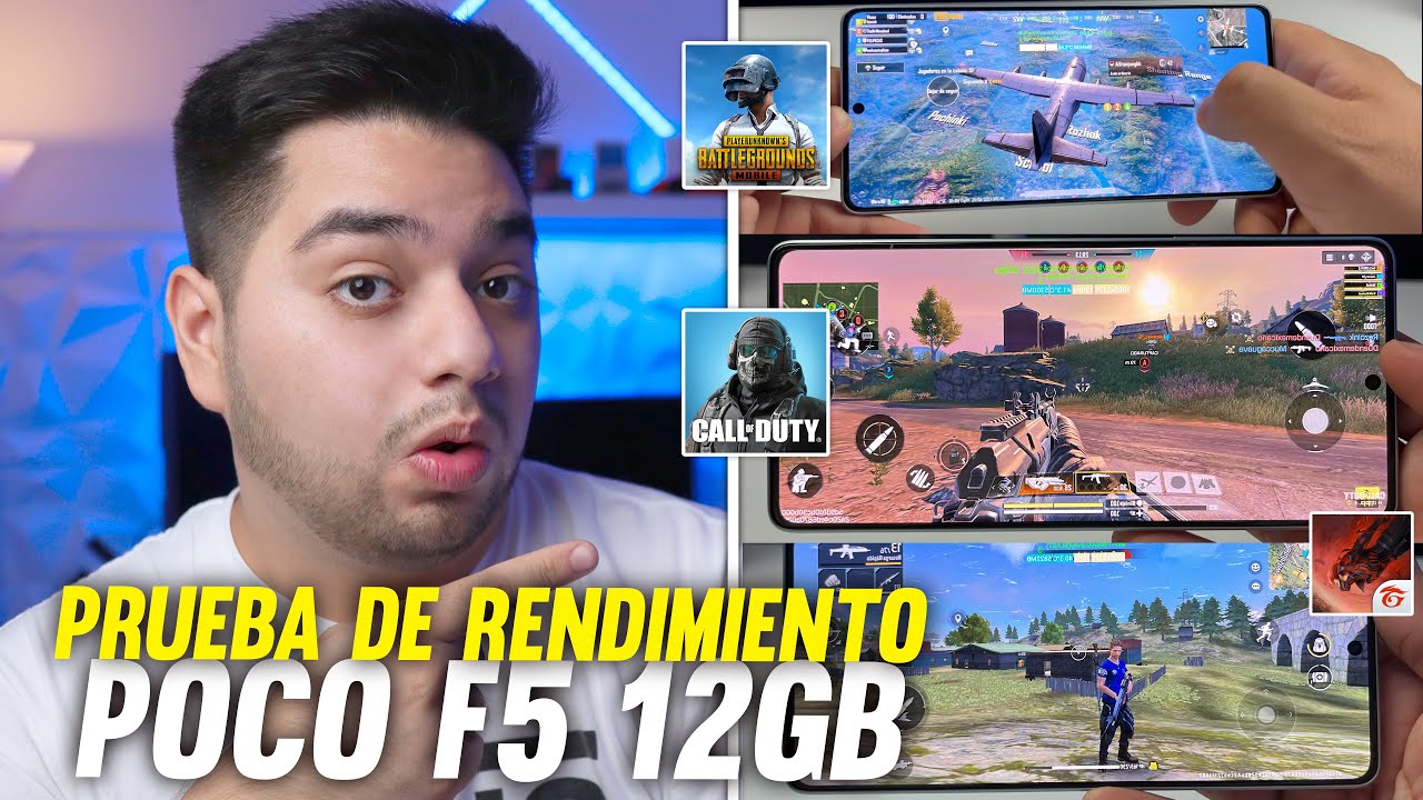 Pruebo el POCO F5 12GB en COD MOBILE, PUBG MOBILE y FREE FIRE
