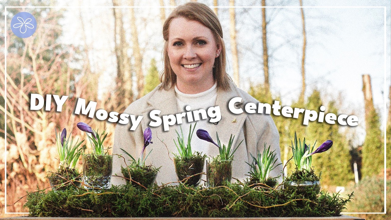 Easy Spring Table Centerpiece DIY with Crocus Bulbs | 20-Minute Indoor Garden Craft