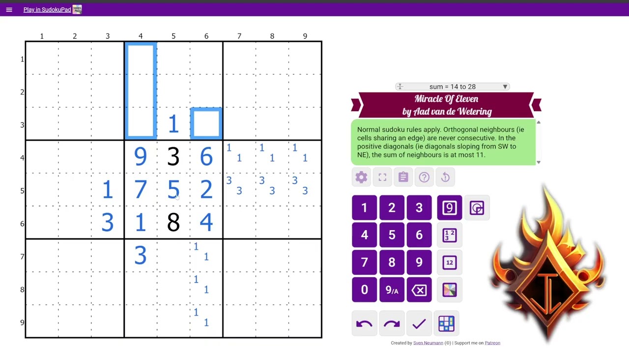 Solving Miracle of Eleven by Aad van de Wetering