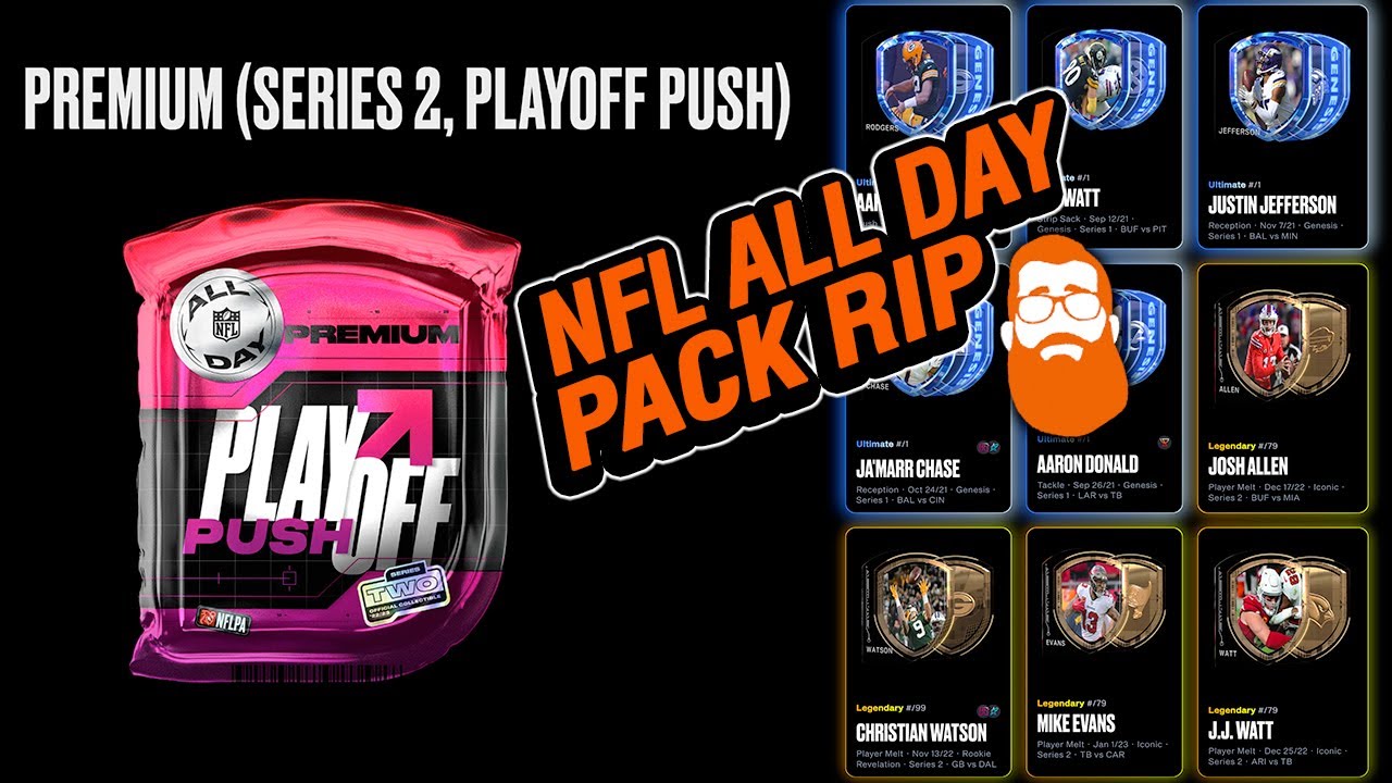 NFL ALL DAY PACK OPENING - Premium Playoff Push S2