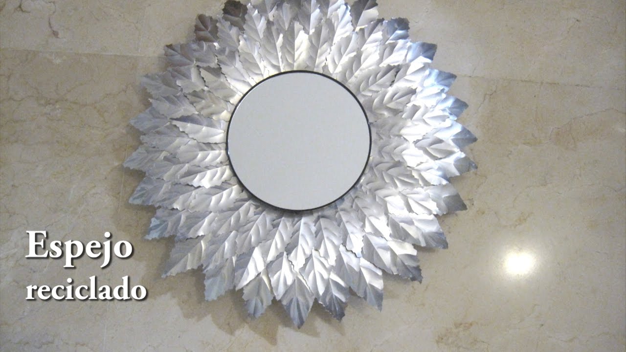 🔍   # DIY - Espejo reciclado con latas de refresco