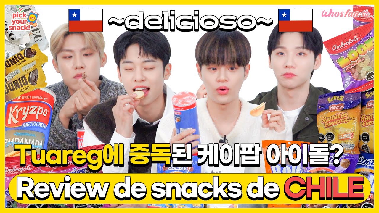 Puedes ser parte de kpop idol AB6IX de coreano si comes snacks chilenos❓❗ (snacks de CHILE)