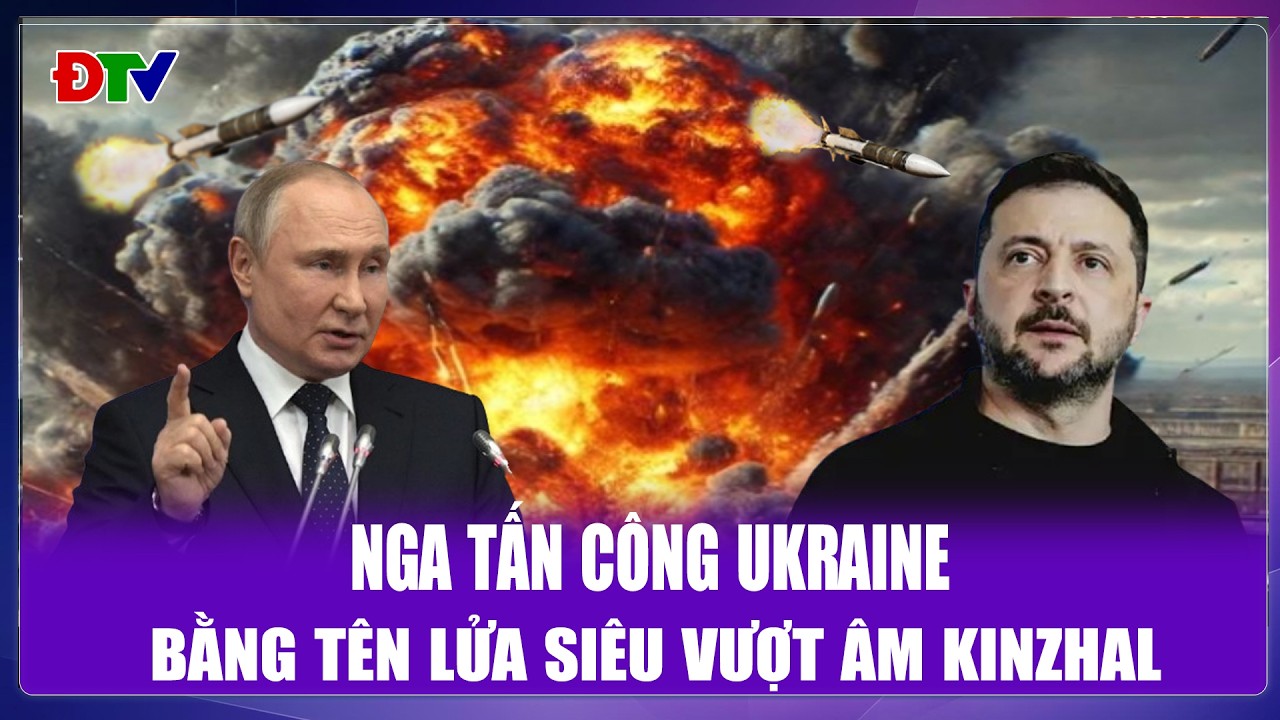 THỜI SỰ QUỐC TẾ TRƯA 9/2: Nga tấn công Ukraine bằng tên lửa siêu vượt âm Kinzhal| Điện Biên TV