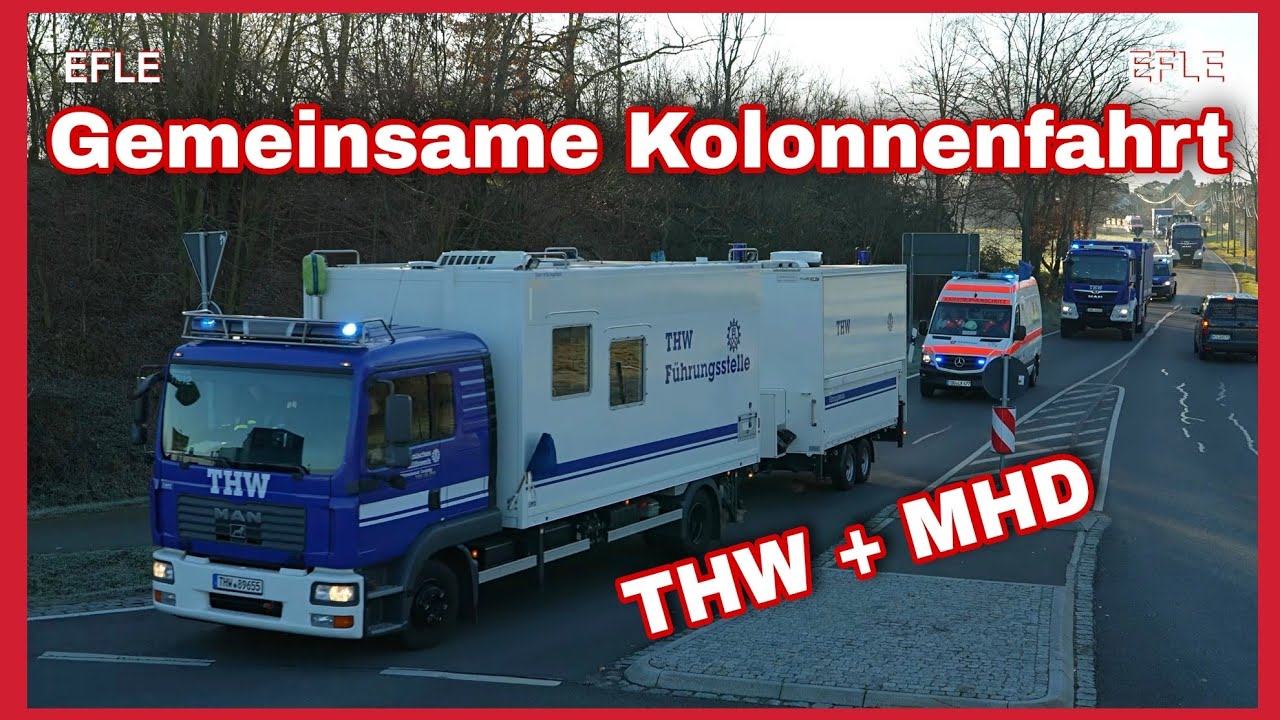 🚨KOLONNENFAHRT THW Leipzig und MHD Taucha🆘️