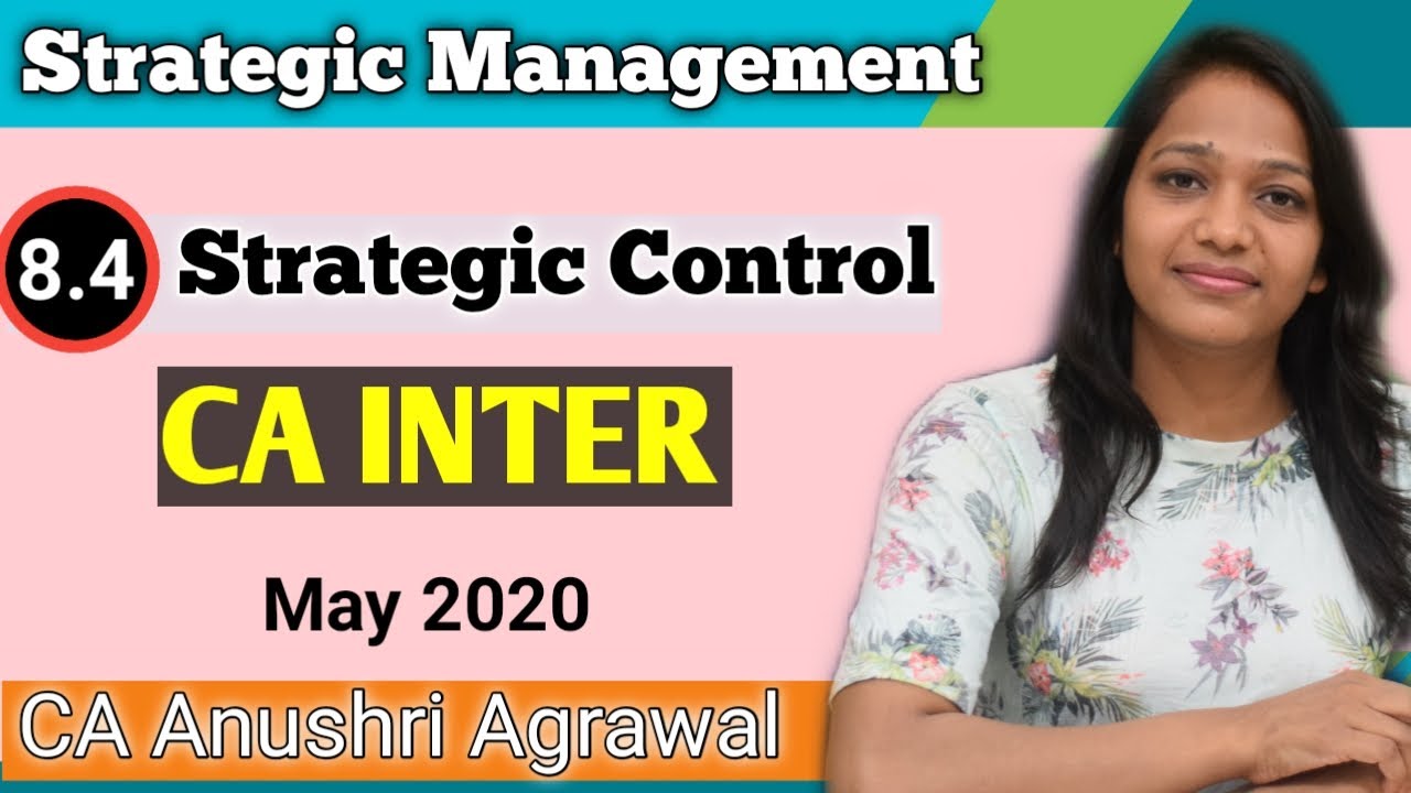 Chapter 8.4 ll Strategic Control ll SM for CA IPCC/INTER ll CA Anushri Agrawal
