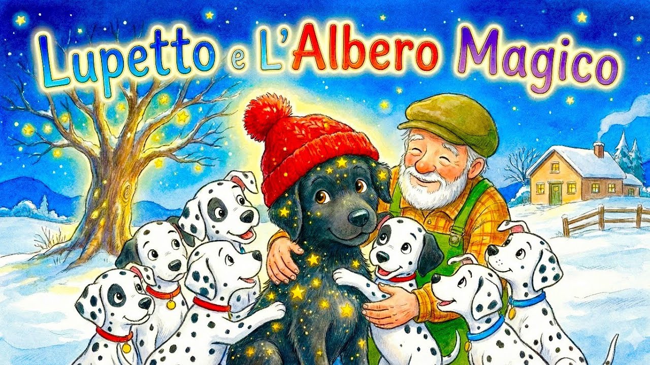 ✨LUPETTO E L'ALBERO MAGICO 🐕Storia+Canzone 🎵  della Buonanotte sull'Autostima e il Coraggio #lupetto