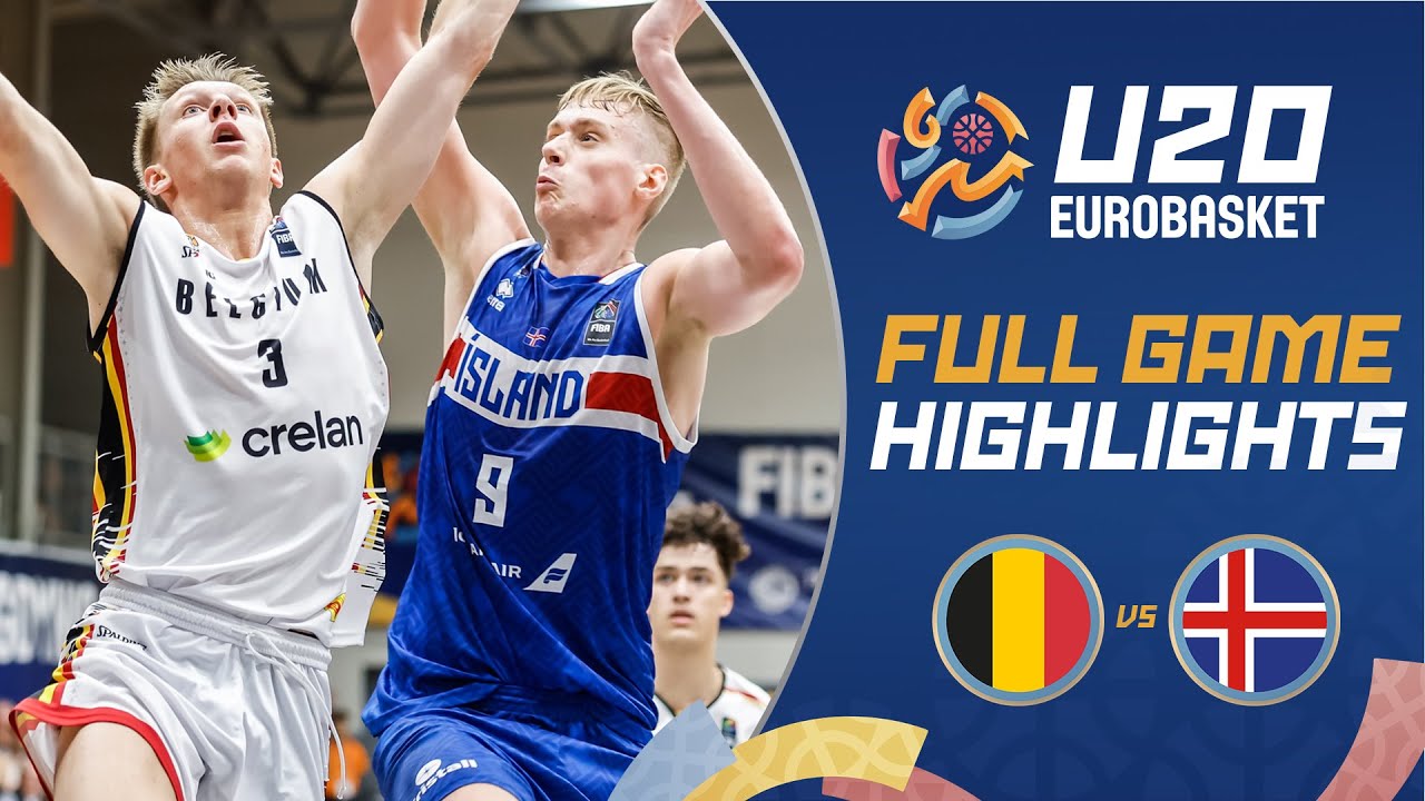 Belgium 🇧🇪 vs Iceland 🇮🇸 | Extended Highlights | FIBA U20 EuroBasket 2024