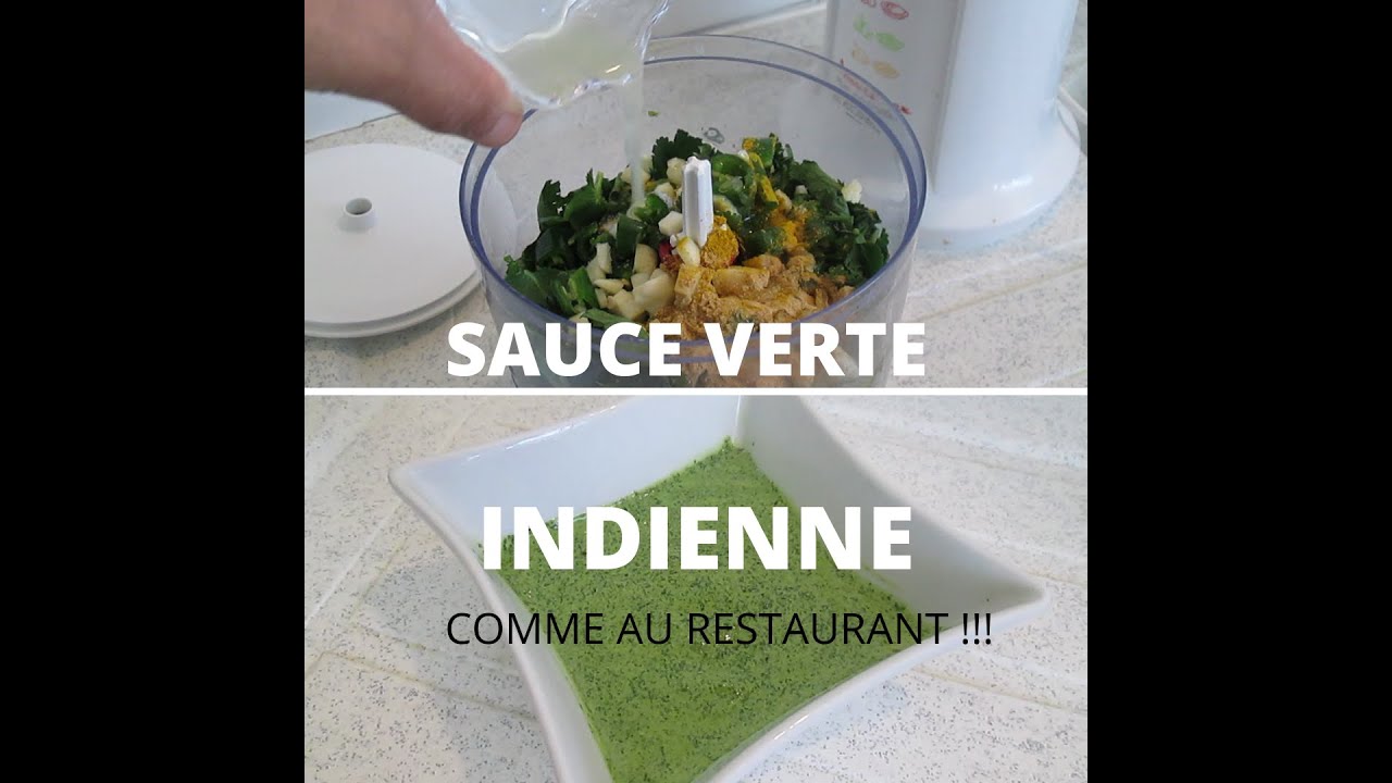 SAUCE VERTE INDIENNE | SAUCE AVEC CORIANDRE ET MENTHE | CHUTNEY