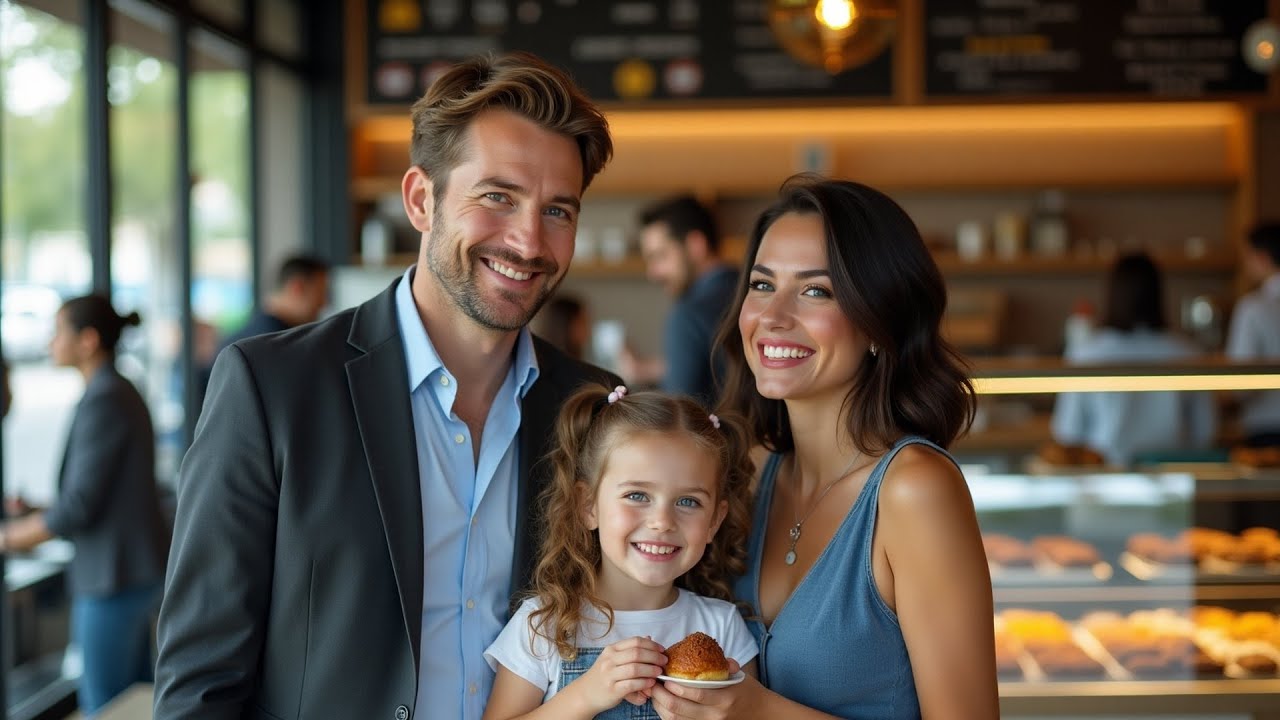 Poor Dad Flirted With A Woman In Line At A Café, Not Realizing She Was A Billionaire Falling For Him