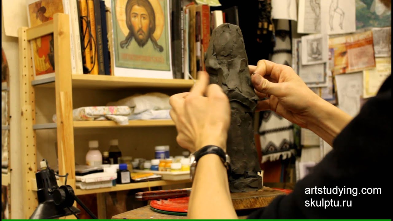 Композиция в скульптуре. Эскиз одной фигурки.